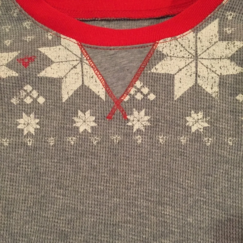 NWT Burt’s Bees Kids Fair Island Thermal Top 4T